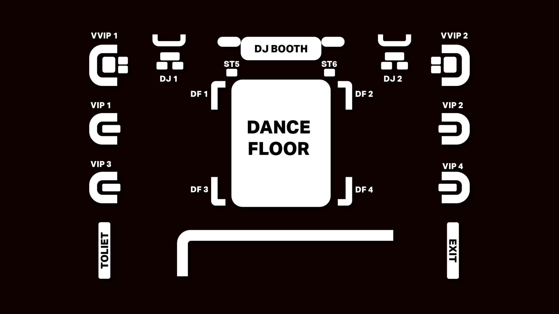 VIP Table Layout